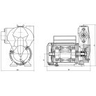 IBO IPML 25/125 (230V, 125W) Ipari keringető szivattyú
