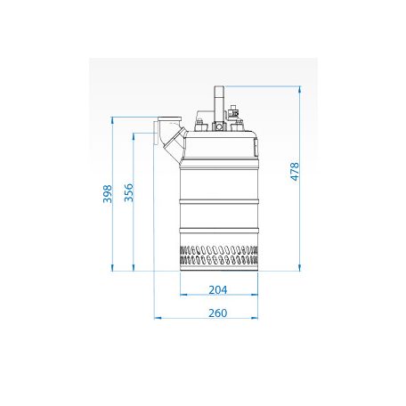 DRENO KAPPA K120.2.50 M/G - H 230V Merülő szivattyú úszókapcsolóval