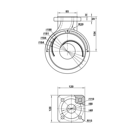 IBO KRAKEN 1800DF Vágószerkezettel szennyezett víz és szennyvíz szivattyú
