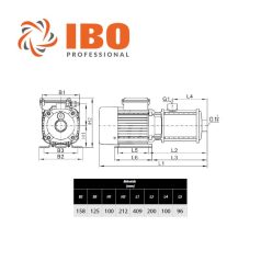 IBO MCI 12-25 többlépcsős centrifugál szivattyú