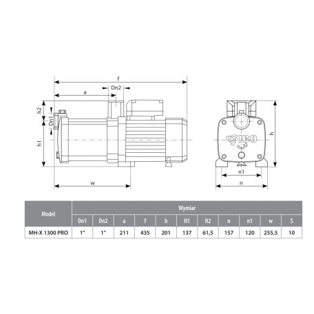IBO MH-X 1300 Pro többfokozatú önfelszívó kerti szivattyú