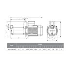 IBO MH-X 2200 PRO 400V Többfokozatú önfelszívó kerti szivattyú