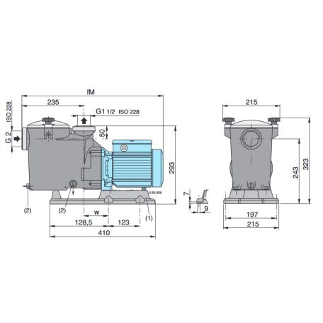 Calpeda MPC 21/A medence szivattyú 