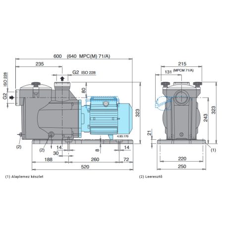 Calpeda MPCM 71/A medence szivattyú 