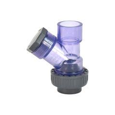   IBO átlátszó PVC golyós visszacsapó szelep DN40 PN10 (1 1/2")