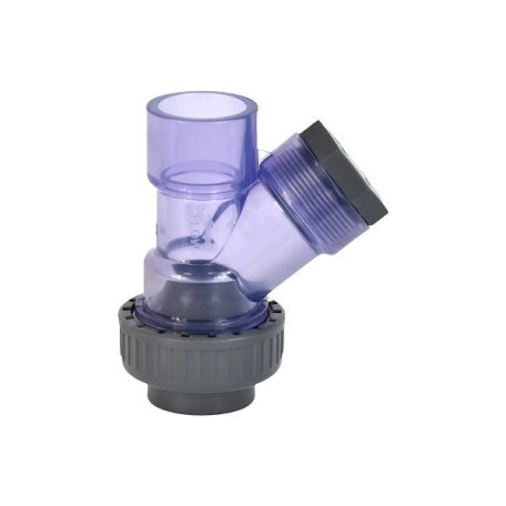 IBO átlátszó PVC golyós visszacsapó szelep DN50 PN10 (2")