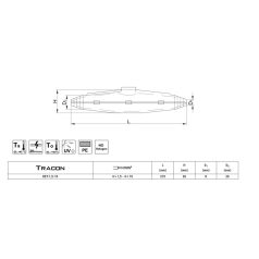   TRACON KET-1,5-10 Öntőgyantás egyenes kábelösszekötő készlet 4x1,5 - 4x10 mm2
