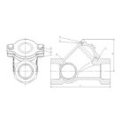 Golyós visszacsapó szelep DN40 PN16 (GW 1 1/2")